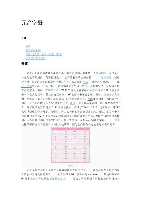 元音字母