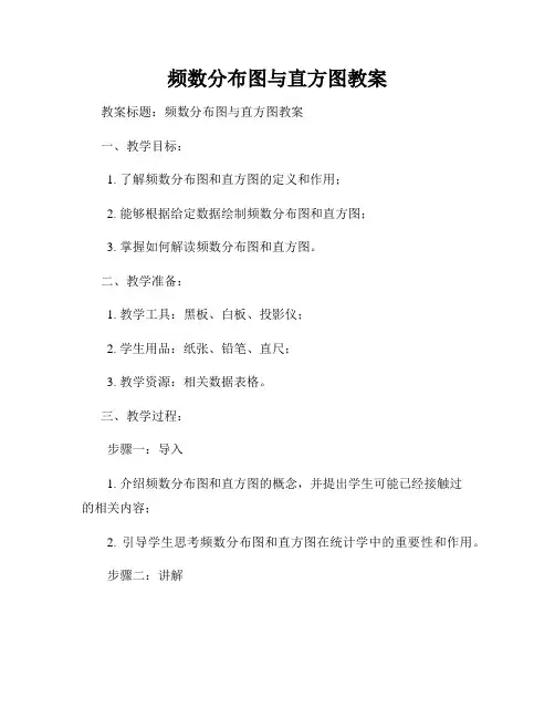 频数分布图与直方图教案