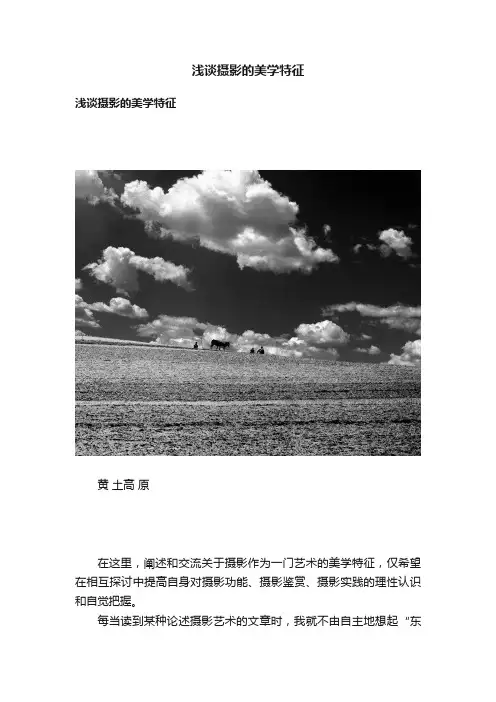 浅谈摄影的美学特征