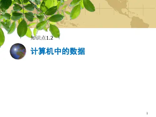 微机原理第1章-数制