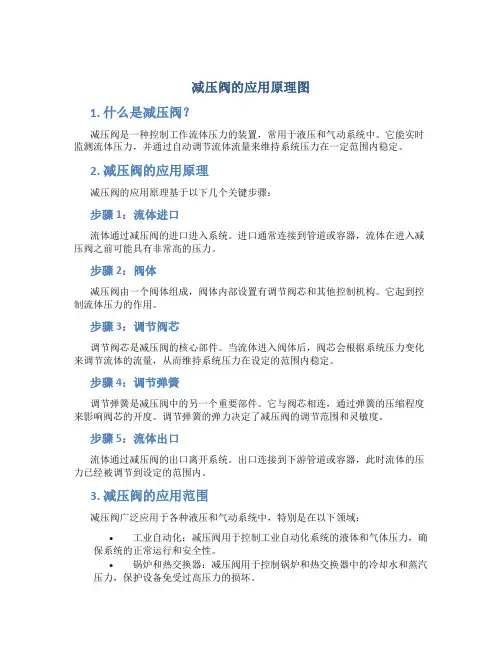 减压阀的应用原理图