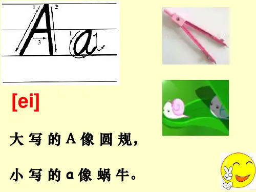 26个英语字母手写体示范