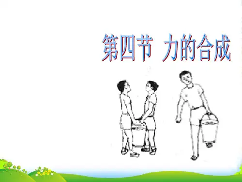 新人教版物理必修一 课件 3.4 力的合成 (共11张PPT)