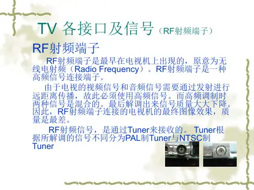 TV 接口及信号