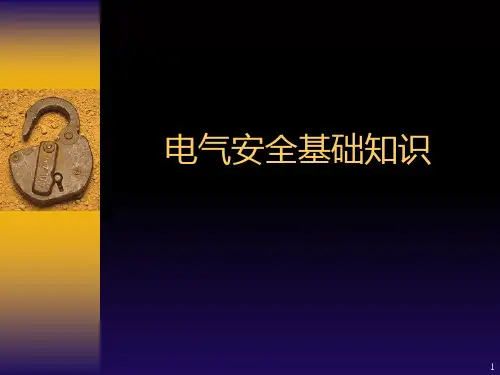 电气化铁路安全培训班PPT课件