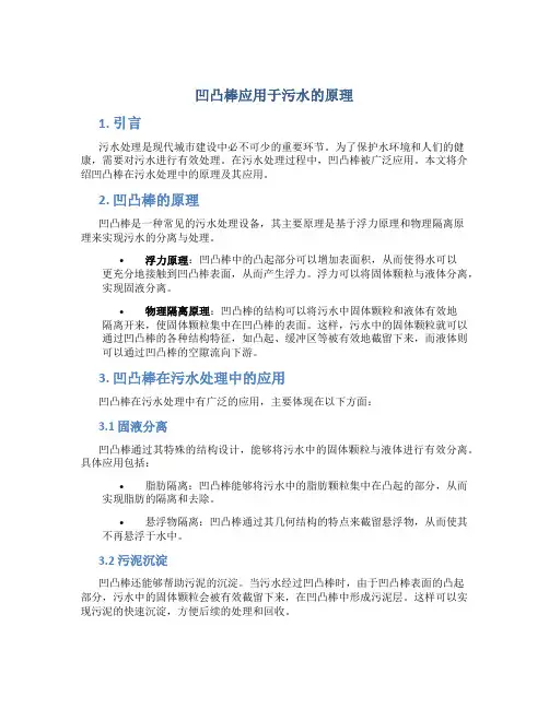 凹凸棒应用于污水的原理