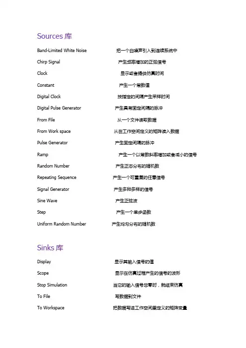 simulink学习操作方式