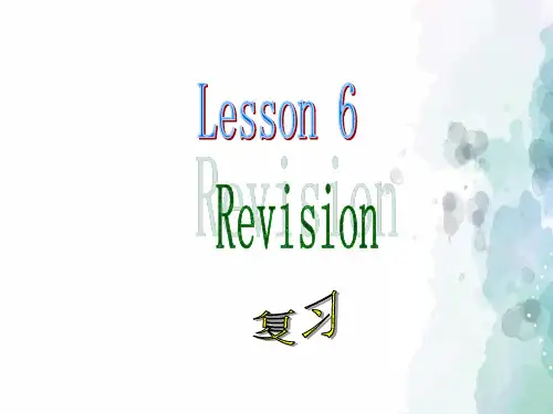 科普版-英语-五年级上册-(科普版)5A  Lesson6 Revision 优秀课件
