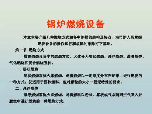 锅炉燃烧设备 教学PPT课件