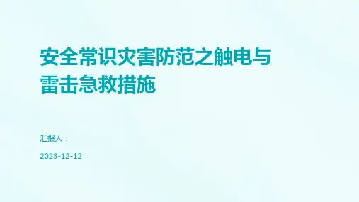 安全常识灾害防范之触电与雷击急救措施
