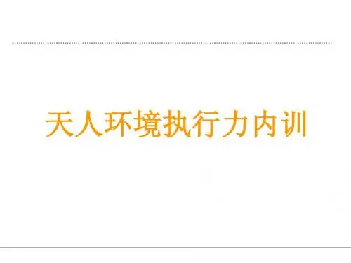 (最新)执行就是有结果的行为企业执行力经典案例与培训