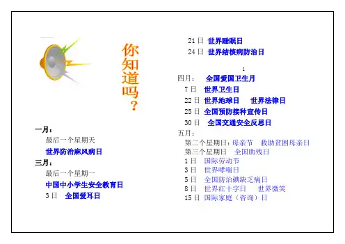 健康教育宣传手册