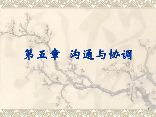 第六讲 沟通与协调