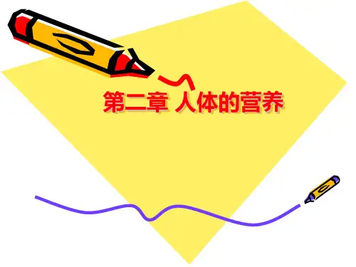 人体的营养 PPT课件