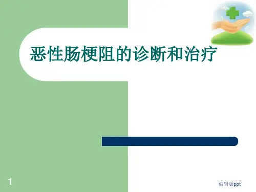 恶性肠梗阻的诊断和治疗PPT课件