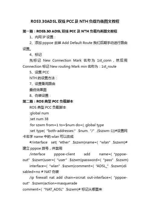 ROS3.30ADSL双线PCC及NTH负载均衡图文教程