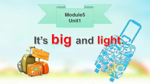外研版五年级下册英语Module5Unit1It'sbigandlight(课件)