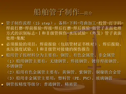 船舶管子制作培训教材