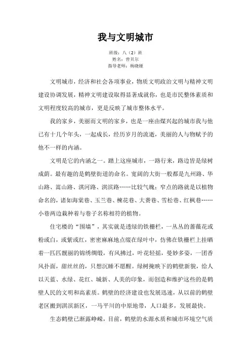 我与文明城市