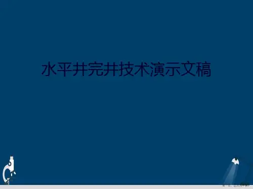 水平井完井技术演示文稿