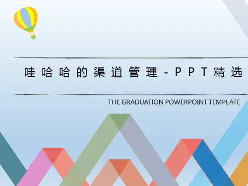 哇哈哈的渠道管理-PPT精选