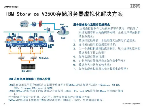 IBM Storwize V3500存储服务器虚拟化解决方案