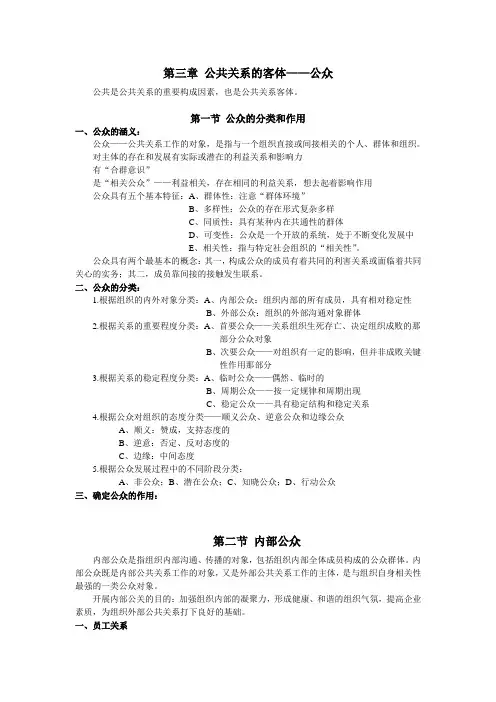 第3章公共关系的客体公众