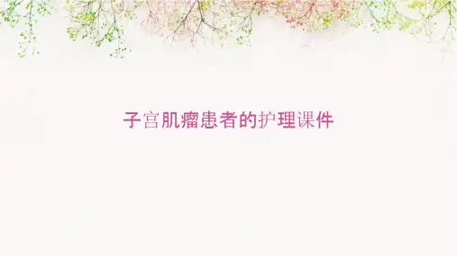 子宫肌瘤患者的护理课件