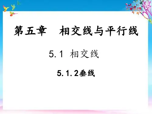 七年级数学下册第5章相交线与平行线5.1相交线5.1.2垂线教学课件新版新人教版