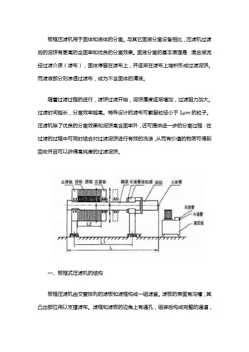 板框压滤机工作原理是什么