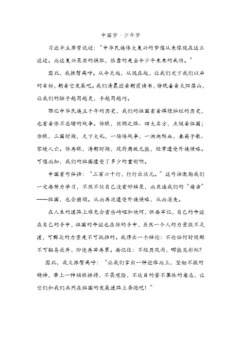 中国梦·少年梦