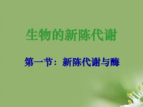 新陈代谢与酶ppt3 人教版精选教学PPT课件