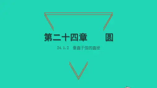 2022九年级数学上册 第24章 圆 24.1圆的有关性 2垂直于弦的直径习题课件 (新版)新人教版