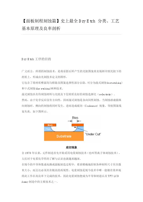Dry Etch 工艺基本原理及良率剖析(经典讲解)