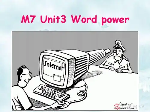 M7 Unit3 Word power