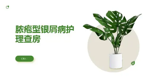 2024年脓疱型银屑病护理查房PPT