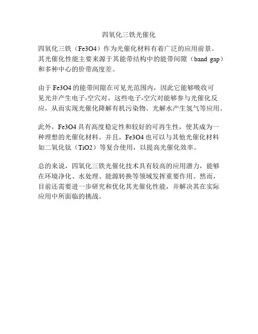 四氧化三铁光催化