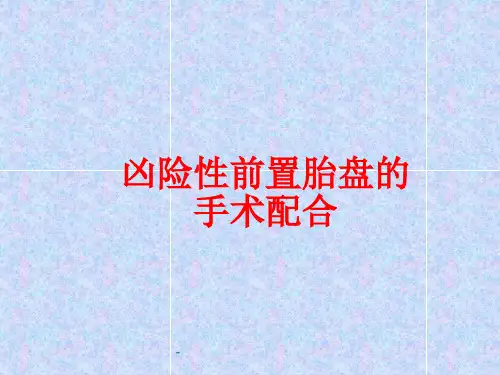 凶险性前置胎盘护理查房ppt课件