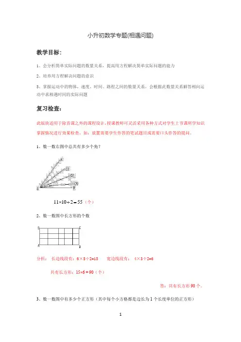 小升初数学相遇问题专题(含解析)