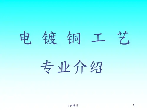电镀铜工艺-专业介绍  ppt课件