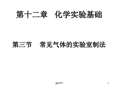 常见气体的制取  ppt课件
