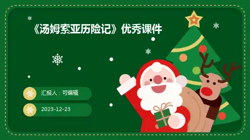 《汤姆索亚历险记》优秀课件PPT