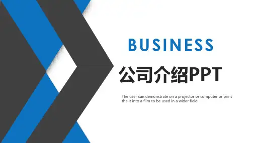 白酒公司宣传手册ppt