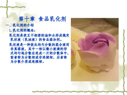 第十章食品乳化剂
