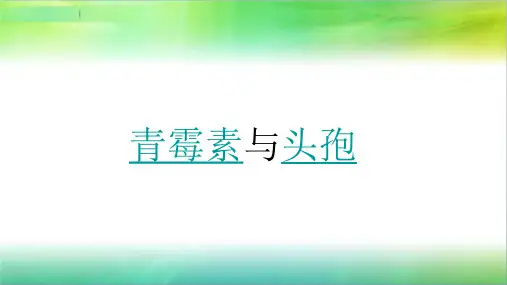 青霉素与头孢