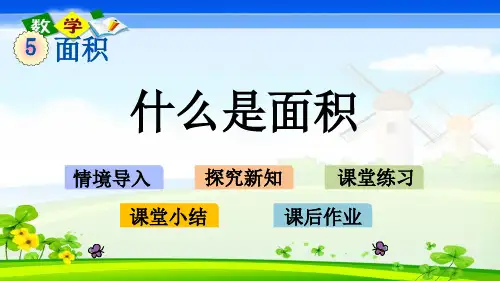 北师大版小学数学三年级下册《5.1 什么是面积》PPT课件