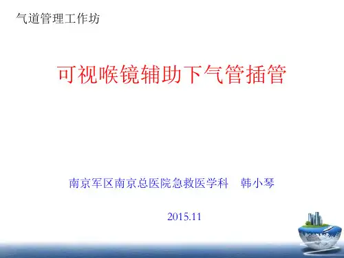 韩小琴：可视喉镜辅助下气管插管