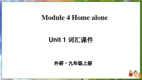 外研版英语九年级上册Module4-6全部词汇详解课件(95页)可编辑全文