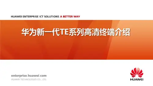 华为视讯高清终端TE系列 介绍