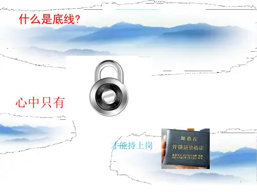 坚守底线合规经营专题培训ppt课件